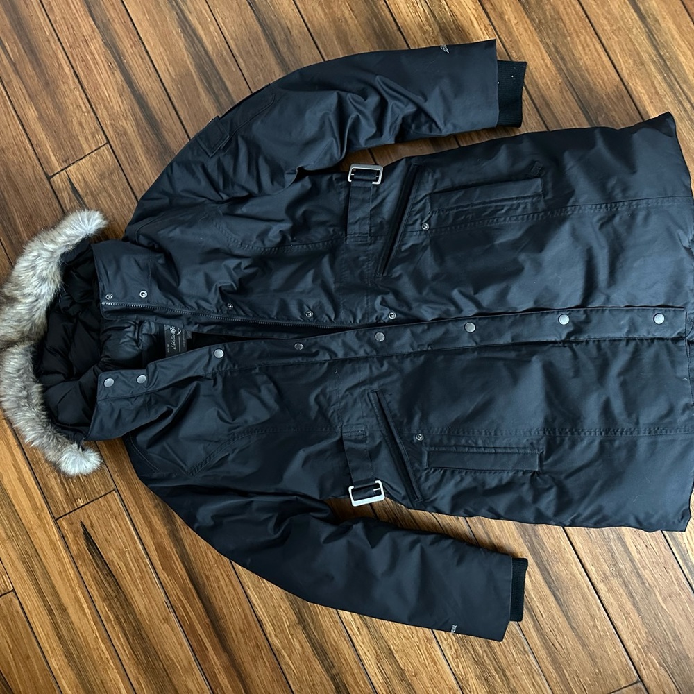 Superior Down Stadium Jacket Eddie Bauer Size Large Gem